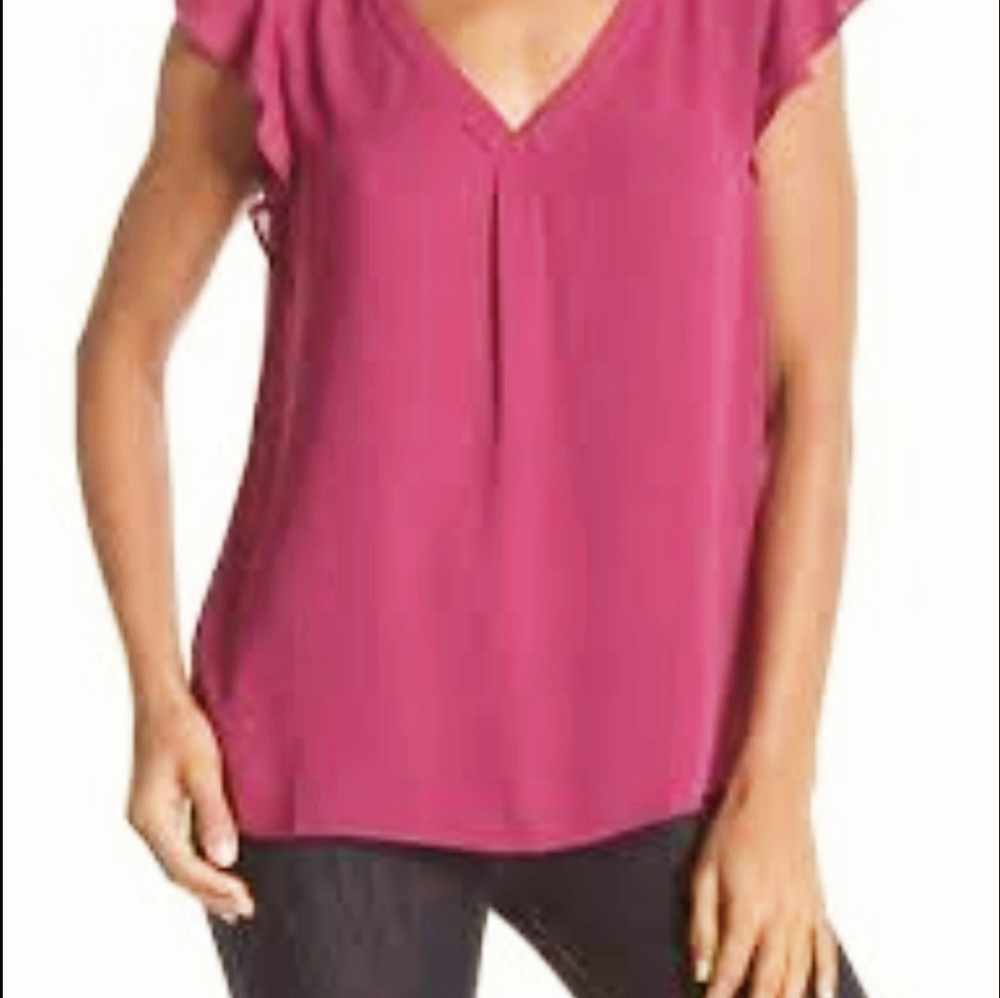 NWT Ann Taylor Loft Coral Top
